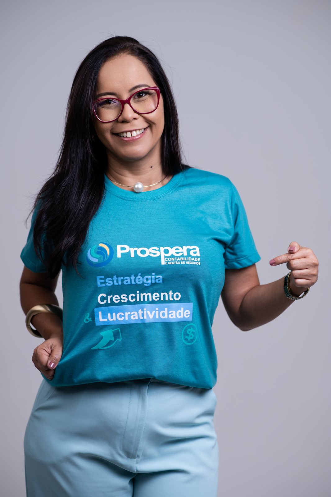 Larissy, fundadora e contadora da Prospera